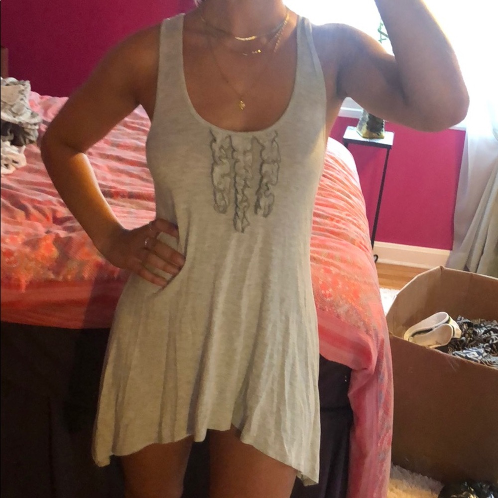 Ruffle top tunic